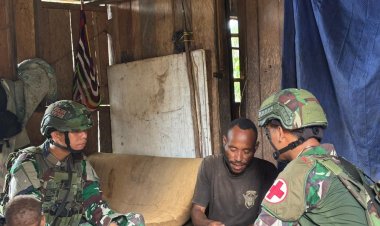 Door to Door dari Honai ke Honai, Satgas Yonif 753/AVT Hadirkan Layanan Kesehatan Gratis di Luban